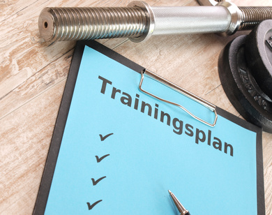 Ganzkörpertrainingsplan: Foto von einem Trainingsplan
