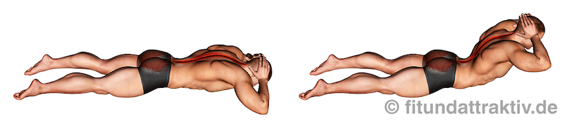 Bild von der Übung Hyperextensions ohne Gerät.