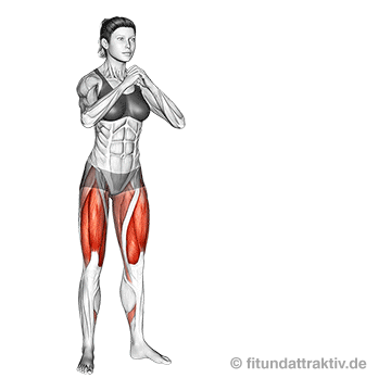 Ganzkörpertraining ohne Geräte PDF: GIF von der Übung seitlicher Ausfallschritt.